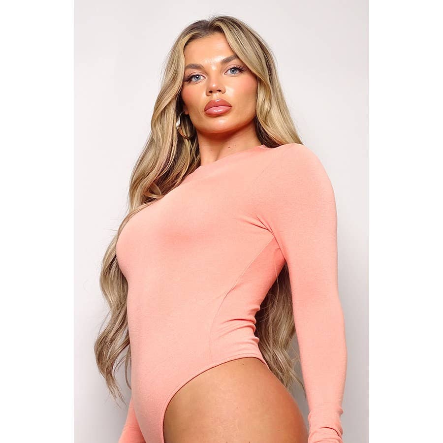 TESSA LONG SLEEVE HIGH NECK LUXE BODYSUIT