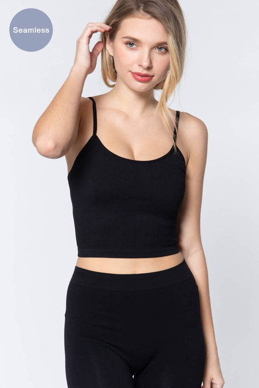 FITTED RIB SEAMLESS CAMI