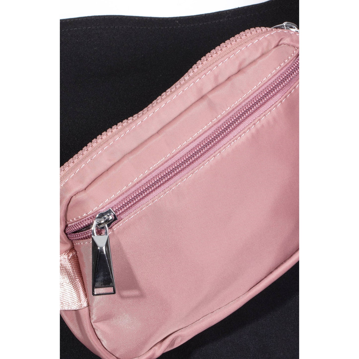 Rectangular Nylon Zipper Fanny Pack