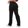 Womens Mid Rise Straight Leg Pants with Cargo Pockets